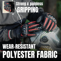 Gants de moto en cuir de vachette véritable pour homme et femme, gants de course tout-terrain à doigts entiers, gants personnalisés pour motards