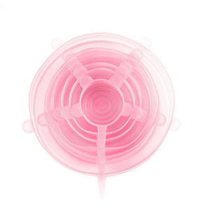 Cubiertas de Silicona para Alimentos, Juego de 6 Piezas, Cubiertas Elásticas para Tazones, Reutilizables, para Frutas y Verduras, Tapas de Grado Alimenticio, Sostenibles - Product Image 4