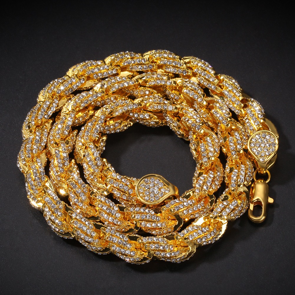 24mm iced out rope chain