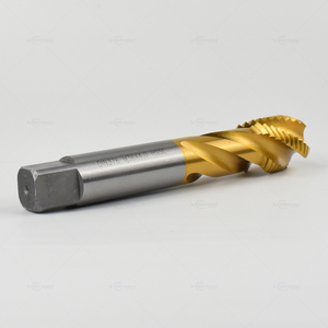 Taraud à spirale haute précision avec revêtement en titane pour la fabrication de filetages en acier - Product Image 2
