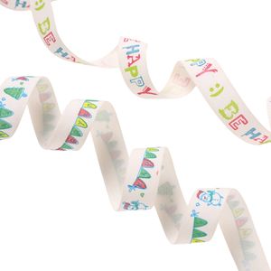 Cinta ecológica de doble cara de algodón 100% de alta calidad Patrón de celebraciones de 15mm de ancho - Product Image 6