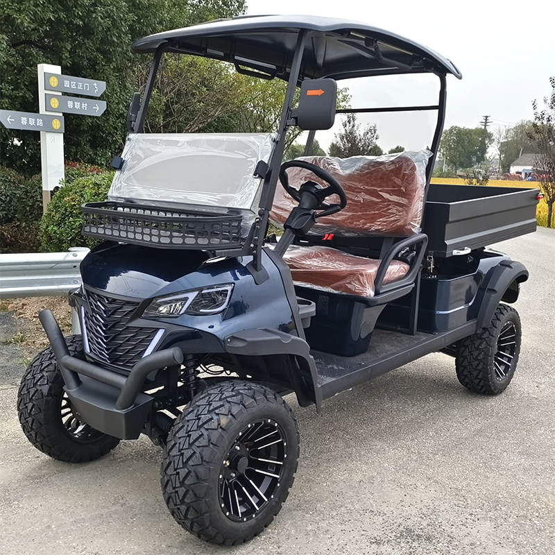 2024 new design lithium golf carts with cargo box hot sale low MOQ farm cart electric golf cart with cargo bed