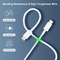 Cable de Carga Rápida USB-C a USB-C de 60W, 3A, con Trenzado de Nailon, 3 Pies, para iPhone 15/15 Pro/16/16 Plus/16 Pro Max