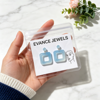 Pochette zippée pour bijoux personnalisée de haute qualité, imprimée avec logo, en PVC, mini sac d'emballage pour bijoux en plastique