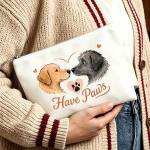 Cosmetic Bag and Toiletry Pouch Paw Print Makeup Bag for Mom, Daughters, Friends, Ideal <b>Gifts</b> for <b>Travel</b> and Birthdays - Product Image 6
