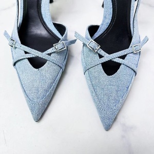 Z Europe et Amérique 2025, Nouveau Style de Sandales à Talon Haut, Bride Peu Profonde, Bout Évidé, Mode, <span class=keywords><strong>Mules</strong></span> Afrique - Product Image 4