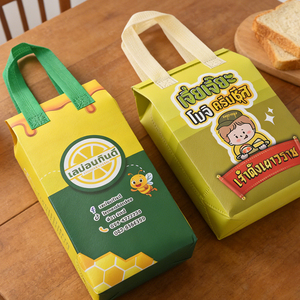 Sac isotherme de livraison alimentaire pliable et robuste, personnalisé avec logo, pour pâtisseries et desserts, vente en gros - Product Image 2