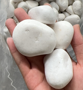 1 ° ciottolo bianco neve lucido, pietra bianca naturale da giardino, ciottoli, rocce di <span class=keywords><strong>ghiaia</strong></span> con prezzo inferiore - Product Image 2