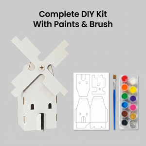 Kit de bricolage éducatif pour loisirs créatifs en papier : Jouets <span class=keywords><strong>à</strong></span> dessiner et <span class=keywords><strong>à</strong></span> peindre, avec kit de montage de <span class=keywords><strong>moulin</strong></span> <span class=keywords><strong>à</strong></span> <span class=keywords><strong>vent</strong></span> en carton pour enfants - Unisexe - Product Image 1