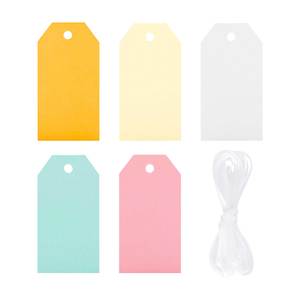 Etichetta colori pastello Mix 8.5 cm x 4.5 cm - Product Image 1