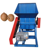 Kokosnootschilvezelsnijder, kokosvezel-extractor, kokosvezel-extractiemachine