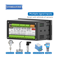 Perekam Data Multichannel, perekam Data PT100 K TC Sensor temperatur Datalogger tampilan layar warna Digital kurva USB Transfer Data Analog