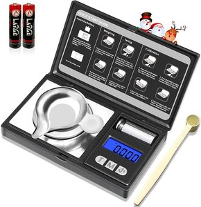Mini Túi điện tử Quy mô Chất lượng cao 0.01g/200g đồ trang sức kỹ thuật số có trọng lượng quy mô thép không gỉ LCD 500g - Product Image 1
