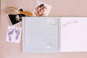 Cadeaux de grossesse uniques Souvenir Livres pour bébé Luxe 5 premières années Journal <span class=keywords><strong>Album</strong></span> <span class=keywords><strong>photo</strong></span> Livre de mémoire pour bébé - Product Image 2