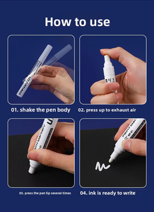 <span class=keywords><strong>Stylo</strong></span> pour surfaces en verre, bois, voiture, enfants, étudiants, papeterie, bricolage, <span class=keywords><strong>peinture</strong></span> à l'huile imperméable, marqueur de <span class=keywords><strong>retouche</strong></span>, stylos de <span class=keywords><strong>peinture</strong></span> métallique - Product Image 3