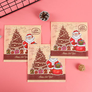 Trinh bột giấy 2-ply giáng sinh giấy khăn ăn thiết lập trang trí in túi phong cách cao cấp 2-ply thiết bị - Product Image 4