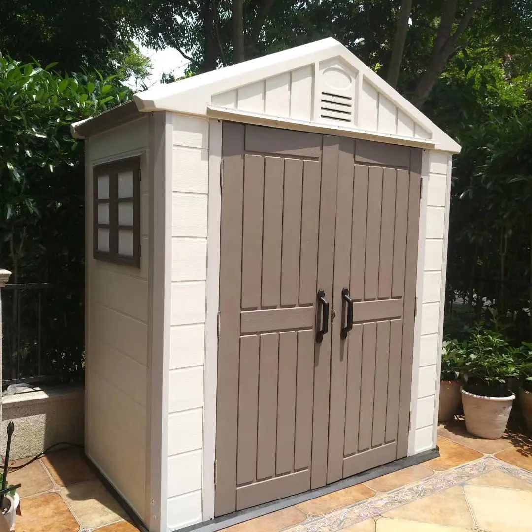 KINYING brand Cheap Garden House Plastic Prefab Barn Storage Mini House Cabin for Sale