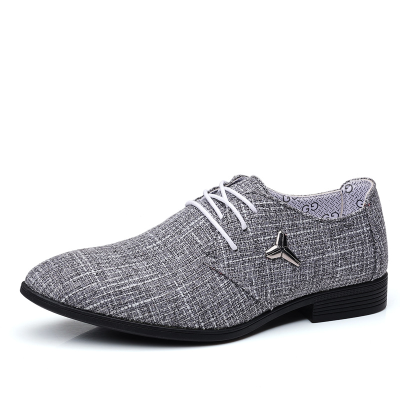 grey canvas dress shoes Men's Handmade Grey Patina Leather Oxford Dress Shoes - Groom Wedding Shoes