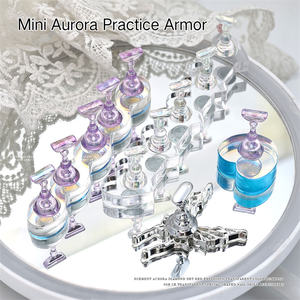 Herramienta de práctica para principiantes Symphony Aurora Nail Art Practice Nail Support Soporte magnético para uñas - Product Image 4