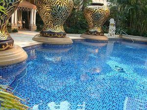 <span class=keywords><strong>Azulejos</strong></span> de Vidrio Foshan <span class=keywords><strong>para</strong></span> Piscinas, Azul Cielo, Brillantes, <span class=keywords><strong>para</strong></span> Exteriores, Estilo Español, <span class=keywords><strong>para</strong></span> Proyectos de Piscinas - Product Image 4