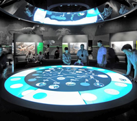 Table tactile interactive, table intelligente à écran tactile, module tactile laser, table de projection interactive pour exposition muséale