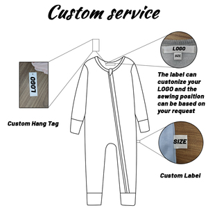 Combinaison pour bébé nouveau-né en bambou certifié GOTS CE, combinaison personnalisée pour nourrisson, combinaison à fermeture éclair pour bébé - Product Image 5