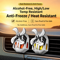 Diffuseur de parfum pour voiture, design mini moulin à vent rotatif, avec huiles essentielles naturelles pour un air intérieur frais