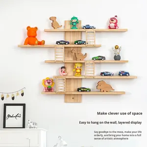 Étagère <span class=keywords><strong>de</strong></span> rangement murale en bois, chambre d'enfant, modèle animal, étagère <span class=keywords><strong>de</strong></span> rangement, présentoir <span class=keywords><strong>de</strong></span> figurines d'<span class=keywords><strong>action</strong></span> YX - Product Image 4