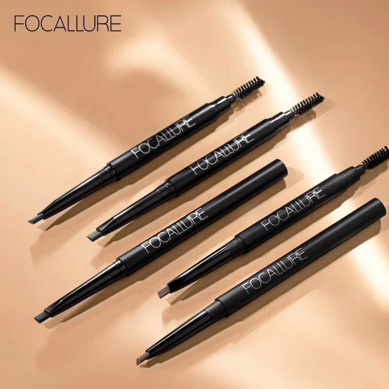 FOCALLURE ดินสอเขียนคิ้วติดทนนาน,ดินสอเขียนคิ้วขอบตากันน้ำได้3สีเครื่องสำอางแต่งคิ้ว FA18