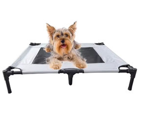 Modern Dış Mekan Dikdörtgen Köpek Yatağı Çerçevesi Taşınabilir Nefes Alabilen Nem Geçirmez Soğutucu Düz Desenli Yükseltilmiş Çelik Evcil Hayvanlar İçin Kamp Yatağı - Product Image 1