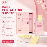 OKTW Bandes buccales de glutathion saveur citron pour la santé de la peau, antioxydant, supplément nutritionnel pour le bien-être des adultes, en stock
