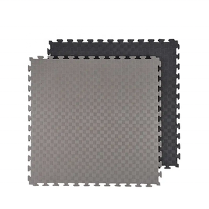 Losetas de Espuma EVA Encajables para Piso, 39"x39", Negro+Gris, 2cm de Grosor, para Gimnasio en Casa y Garaje, Tapete Deportivo - Product Image 1