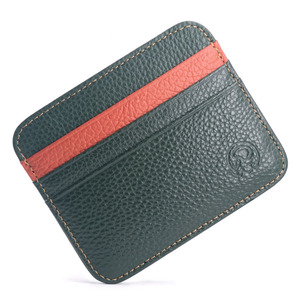 Porte-cartes multifonction en cuir véritable minimaliste, étui pour carte de <span class=keywords><strong>bus</strong></span>, permis de conduire, badge d'identité, porte-cartes de crédit - Product Image 1