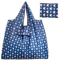 Vente en gros pochette d'épicerie écologique avec logo personnalisé pliable, sacs de transport en nylon Ripstop sacs d'épicerie pliables réutilisables pour le shopping/