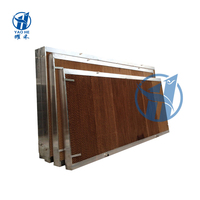 Nouvelle plaque de refroidissement par évaporation 7090 à fixation murale avec cadres en aluminium et acier inoxydable, résistante à la corrosion, garantie de 2 ans
