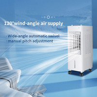 Ventilateur de climatisation mobile Airwens à installation facile avec roues, refroidissement par glace, télécommande, économie d'énergie, air purifié