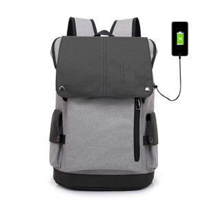 Sac à dos pour homme personnalisé multi-poches, tendance, antivol, pour ordinateur portable, avec chargeur USB - Product Image 2