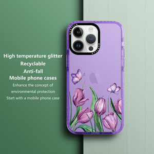 Biểu Tượng Tùy Chỉnh Chống-Vàng TPE Long Lanh Điện Thoại Bìa Cho Iphone 15 14 13 12 11 Pro Max Thân Thiện Với Môi Tái Chế Máy Ảnh Khung Trường Hợp - Product Image 2