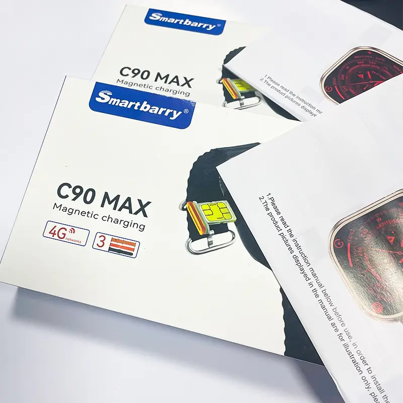 C90 Max Smartwatch Horloge Dual Camera Gps Nfc App Download Ai Assistent C90 Max Smart Watch Met Wifi En Simkaart 4G Smart