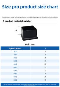 Cover in Silicone e cuscinetti in gomma protezione per mobili protezione protezione protezione per pavimenti profili in alluminio per gambe di sedia - Product Image 4