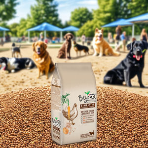 100% 식품 등급 플라스틱 애완동물 사료 가방 사각 평저 지퍼 스탠드 파우치 맞춤형 강아지 고양이 간식 그라비어 인쇄 다이컷 - Product Image 3