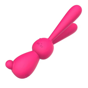 Masseur vibrant en silicone en forme de lapin, tout-en-un, rechargeable par USB, pour femmes - Product Image 4