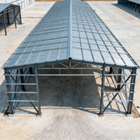 Estructura de Acero Prefabricada Ligera para Edificios, Panel Sándwich, Fabricación de Vigas de Acero Estructural para Talleres, Soldadura y Corte