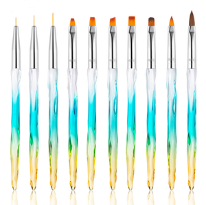 Pinceau à ongles dégradé ombré pour poudre acrylique, pinceau de peinture pour nail art professionnel - Product Image 1