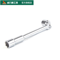 Clé à douille hexagonale en forme de L, clé à douille en forme de L, clé flexible longue, tournevis à écrous, acier au chrome-vanadium, métrique