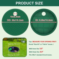 Cache-ventouse DaringFish en plastique pour système d'irrigation de jardin
