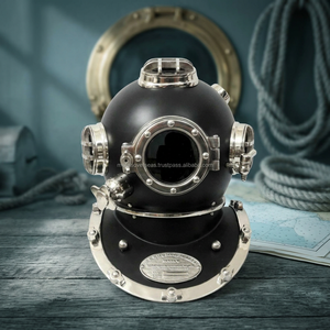 Casco de Buceo de Latón Negro Tallado a Mano, Decoración Náutica Vintage, Réplica de Aguas Profundas con Acabado Antiguo Elegante, Logotipo Personalizado - Product Image 6