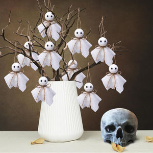 Adornos colgantes de fantasmas de Halloween, juego de 16 piezas de 3 pulgadas, decoración interior para decoraciones de fiestas de Halloween - Product Image 4