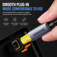 SAMZHE Kabel Printer USB 2.0 B Kecepatan Tinggi 480Mbps Berlapis Emas dengan Casing Aluminium Alloy dan Pelindung Multi-Lapisan Berbahan Nilon Terjalin