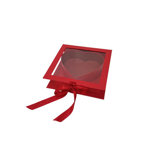 <span class=keywords><strong>Caja</strong></span> de Regalo con Forma de Corazón para el Día de San Valentín, de Alta Calidad y Bajo MOQ, con Ventana Transparente de PVC, en Existencia - Product Image 5